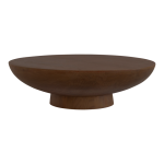 Niski stolik kawowy na nodze drewniany Rotondo Ø62 - UNC