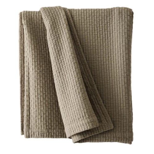 Bawełniana narzuta Brick 180x260, Olive - Tell Me More