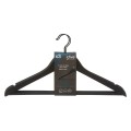 Drewniane wieszaki na ubrania, czarne 44,5 cm, 3 sztuki - 5five