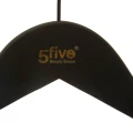 Drewniane wieszaki na ubrania, czarne 44,5 cm, 3 sztuki - 5five