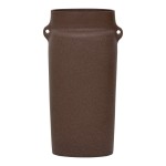 Wazon ceramiczny Oreille, brązowy - UNC