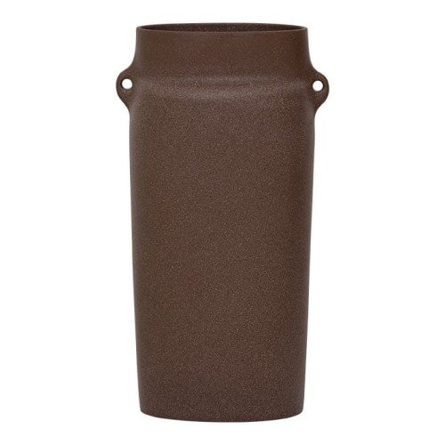 Wazon ceramiczny Oreille, brązowy - UNC
