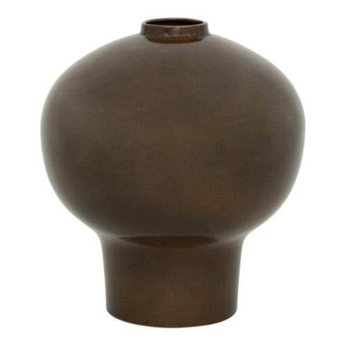 Wazon ceramiczny Ama, brązowy - UNC