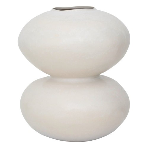Duży wazon ceramiczny o organicznej formie Foss, złamana biel - UNC
