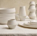 Porcelanowe talerze obiadowe Kojin białe, 4 szt - Pomax