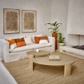 Poduszka dekoracyjna z lnu i bawełny Nuru Orange 45x45 - Pomax