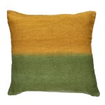 Poduszka dekoracyjna z lnu i bawełny Nuru Curry Khaki 45x45 - Pomax