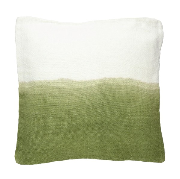 Poduszka dekoracyjna z lnu i bawełny Nuru Khaki 45x45 - Pomax