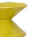 Geometryczny wazon ceramiczny Zale, limonkowy żółty - UNC