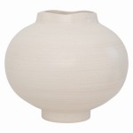 Wazon kula ceramiczny Camila, biały - UNC