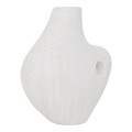 Biały wazon ceramiczny o organicznym asymetrycznym kształcie Talvi - UNC