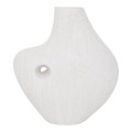 Biały wazon ceramiczny o organicznym asymetrycznym kształcie Talvi - UNC