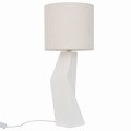 Dekoracyjna lampa stołowa Miyuki, biała - UNC