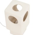 Designerska lampa stołowa Lycka, biała - UNC