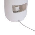 Wąska lampa stołowa gliniana Ludico, biała - UNC