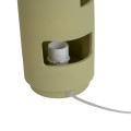 Wąska lampa stołowa gliniana Ludico, zielona - UNC