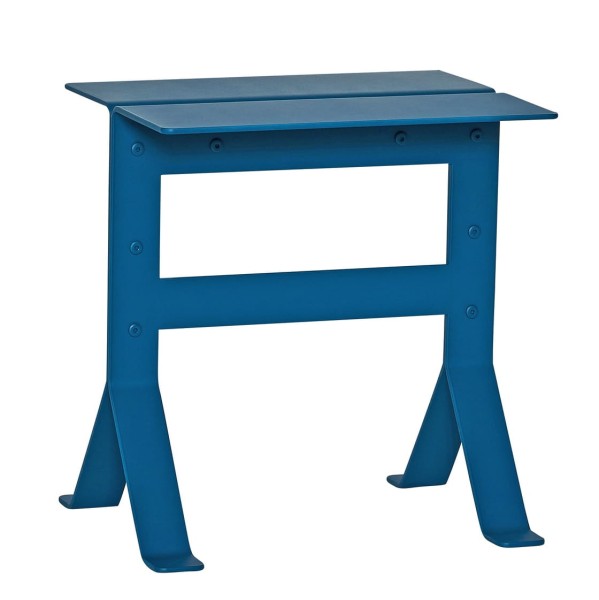 Stolik pomocniczy składany Fold, niebieski Petrol - Hubsch