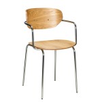 Wytrzymałe krzesła do 150 kg Arch naturalne, 2 szt - Hubsch