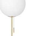 Lampa podłogowa marmurowa ze szklaną kulą Torrano, biała - Globen Lighting