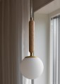 Lampa kula wisząca Torrano 15, trawertyn - Globen Lighting