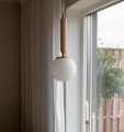 Lampa kula wisząca Torrano 15, trawertyn - Globen Lighting