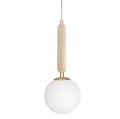 Lampa kula wisząca Torrano 15, trawertyn - Globen Lighting