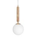 Lampa kula wisząca Torrano 15, trawertyn - Globen Lighting