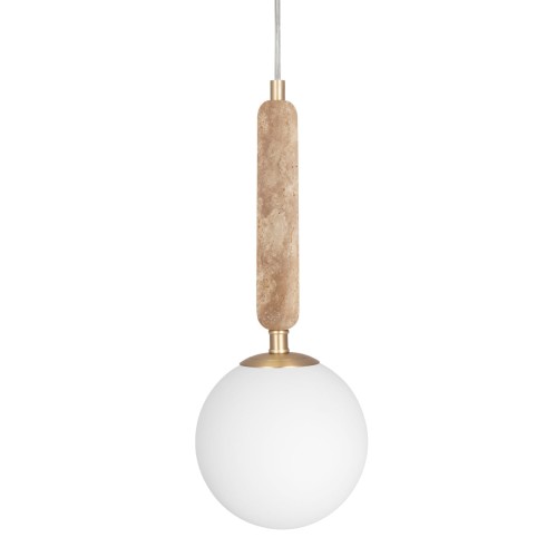 Lampa kula wisząca Torrano 15, trawertyn - Globen Lighting