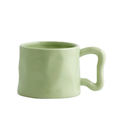 Kubki z teksturowanym wzorem Wasabi, zielone, 6 szt - Nordal