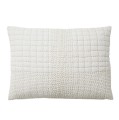 Pikowana poszewka dekoracyjna na poduszkę Sarga 48x68, biała - Nordal