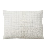 Pikowana poszewka dekoracyjna na poduszkę Sarga 48x68, biała - Nordal