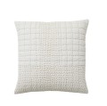 Pikowana poszewka dekoracyjna na poduszkę Sarga 48x48, biała - Nordal