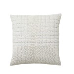 Pikowana poszewka dekoracyjna na poduszkę Sarga 48x48, biała - Nordal