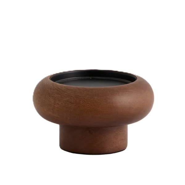 Świecznik drewniany Bawe 6, z mango - Nordal