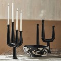 Świecznik czteroramienny Ulopu, czarny - Nordal