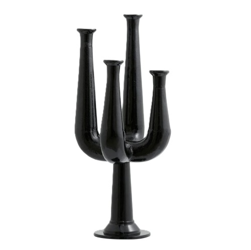 Świecznik czteroramienny Ulopu, czarny - Nordal