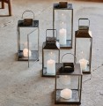 Szklany lampion z efektem postarzania Antique 35 - Nordal