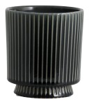 Doniczka na nodze Oxna ciemnoszara, kamionka - Nordal