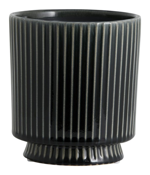 Doniczka na nodze Oxna ciemnoszara, kamionka - Nordal