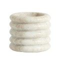 Świecznik z marmuru na tealighty Otok, beżowy - Nordal