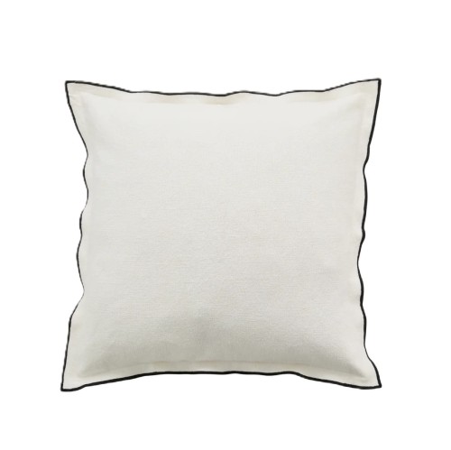 Poszewka na poduszkę 48x48 z bawełny i lnu Altair, kremowa - Nordal