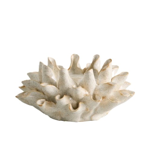 Świecznik na grubą świecę w kolorze kości słoniowej Natuna - Nordal