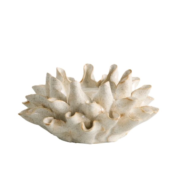 Świecznik na grubą świecę w kolorze kości słoniowej Natuna - Nordal