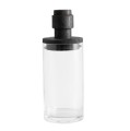 Szklany pojemnik kuchenny Salvie Black 900 ml, szkło i drewno - Nordal