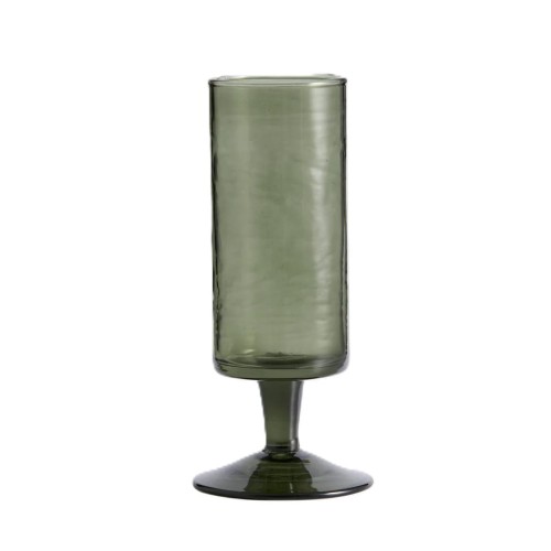 Wysokie kieliszki do wina młotkowane Vita 150 ml zielone, 6 szt - Nordal