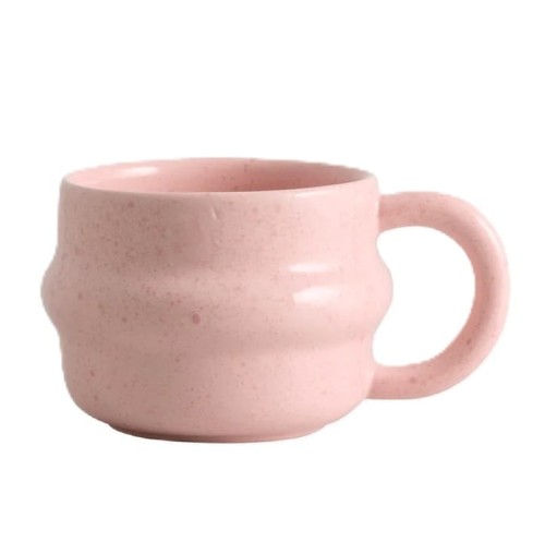 Kubek z kamionki Ysia 300 ml, różowy - Nordal