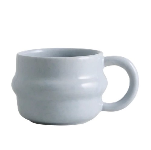 Kubek z kamionki Ysia 300 ml, niebieski - Nordal