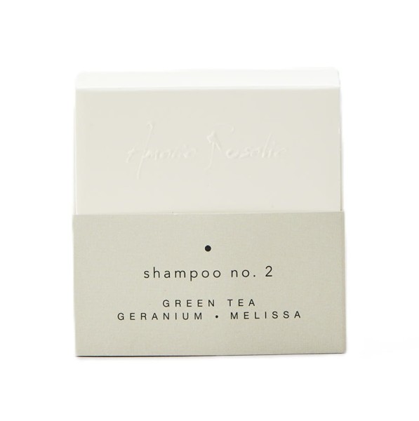 Szampon w kostce wegański Amalie Rosalie no. 2, zielona herbata, geranium, melisa - Nordal