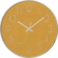 Nowoczesny zegar na ścianę Plast 3D, ochra - Atmosphera