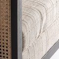 Elegancki fotel do salonu Kaleb, z plecionką wiedeńską - Vical